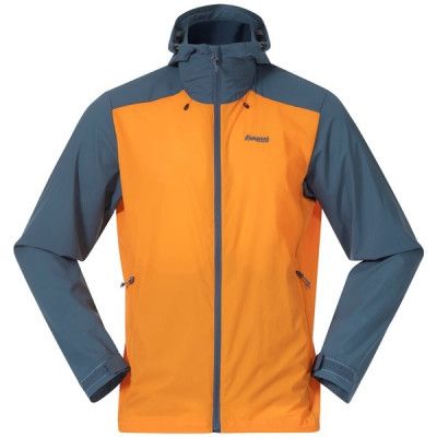Bergans Skar Light Windbreaker Jacket Men Cloudberry Yellow/Orion Blue