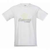 Bergans Tee, White/Faded Olive/Springleaves, L,  Bergans