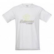 Bergans Tee, White/Faded Olive/Springleaves, S,  T-Shirts