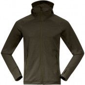 Bergans Ulstein Wool Hood Jacket Dark Green Mud