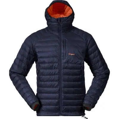 Bergans Vaagaa Light Down Jacket Hood Men Navy Blue/Alert Orange Navy Blue/Alert Orange XL