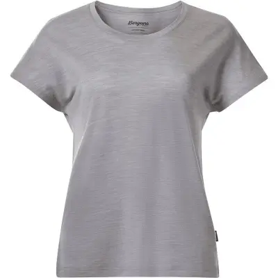 Bergans Whenever Merino Tee Women Magnesium Grey Magnesium Grey M