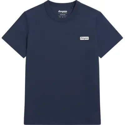 Bergans Women's Logo Cotton Tee Navy Blue