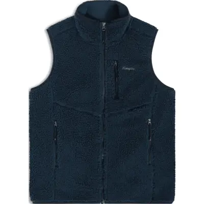 Bergans Women's Lunnan Pile Fleece Vest Navy Blue
