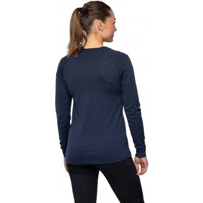 Bergans Women's Lysebu Wool Henley Navy Blue
