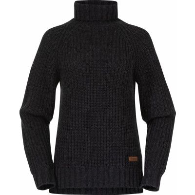 Bergans Women's Nordmarka Merino High Neck Jumper Dark Shadow Grey