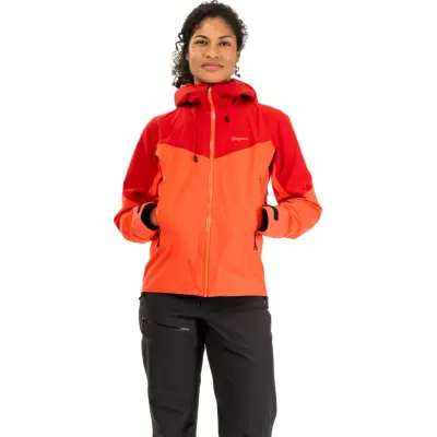 Bergans Women's Rabot Alpine 3L Shell Jacket Peachy Red/red