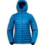 Bergans Women's Rabot Light Down Jacket Hood Dark Aqua Lagoon