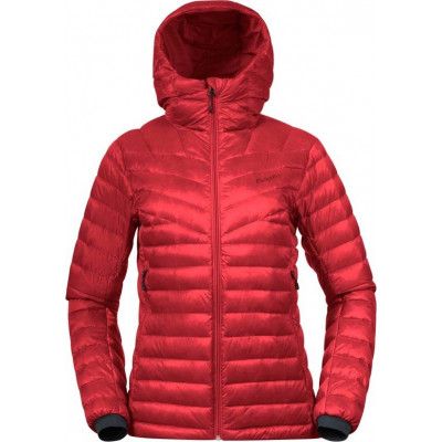 Bergans Women's Rabot Light Down Jacket Hood Fire Red