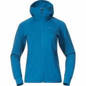 Bergans Women's Rabot Merino Tech Midlayer Hoodie Dark Aqua Lagoon
