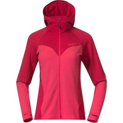 Bergans Women's Tind Merino Hood Jacket  Alpine Rose/Light Alpine Rose