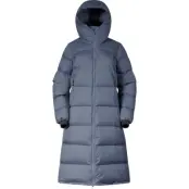 Bergans Women's Urban Down Long Coat Granite Blue