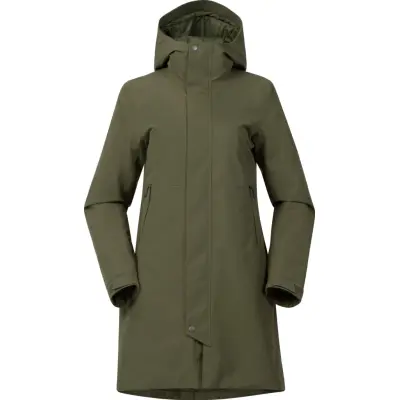 Bergans Women's Urban Insulated Shell Coat Dark Green Mud