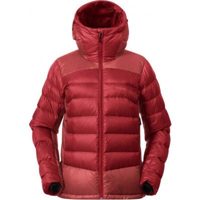 Bergans Women's Vaagaa Allround Down Jacket Rusty Dust/Crimson Red