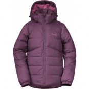 Bergans Youth Girls Røros Down Jacket Dark Ruby Purple
