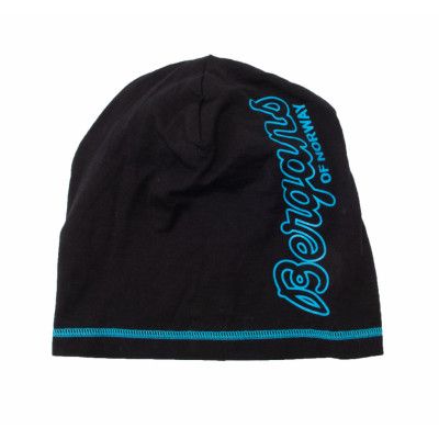 Bloom Wool Beanie, Black/Br Seablue, One Size,  Bergans