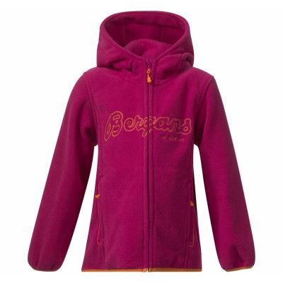 Bryggen Kids Jkt, Cerise/Pumpkin, 98,  Bergans