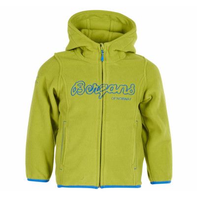 Bryggen Kids Jkt, Lime/Lt Seablue, 104,  Bergans