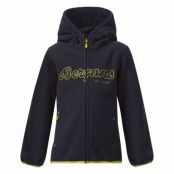 Bryggen Kids Jkt, Navy/Lemon, 104,  Bergans