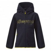 Bryggen Kids Jkt, Navy/Lemon, 86, Bergans