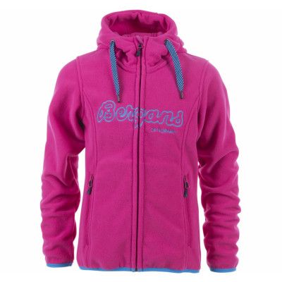 Bryggen Youth Girl Jkt, Hot Pink/Br Seablue, 152,  Bergans