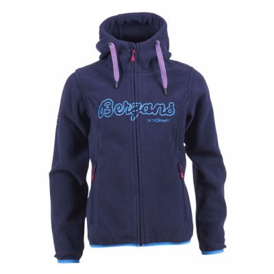 Bryggen Youth Girl Jkt, Navy/Br Seablue/Cerise, 152,  Bergans