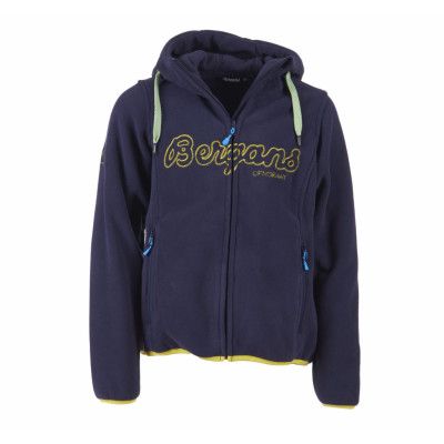 Bryggen Youth Jkt, Navy/Citrus, 128,  Bergans