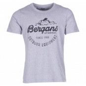 Classic Tee, Grey Mel/Black, Xl,  Bergans