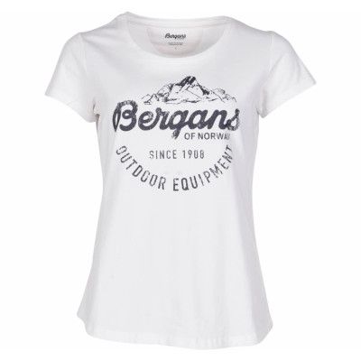 Classic W Tee, White/Dk Navy, Xs,  Bergans