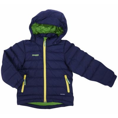 Down Kids Jkt, Navy/Frog/Lemon, 80,  Bergans