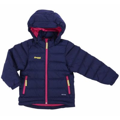 Down Kids Jkt, Navy/Hot Pink/Lemon, 110,  Bergans