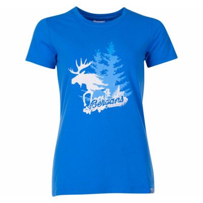 Elk Lady Tee, Athensblue/Alu/Lt Wintersky, S,  Bergans
