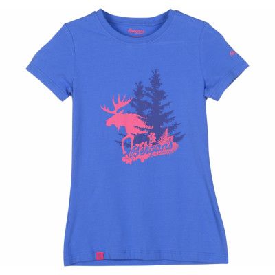 Elk Lady Tee, Br Cobalt, L,  Bergans
