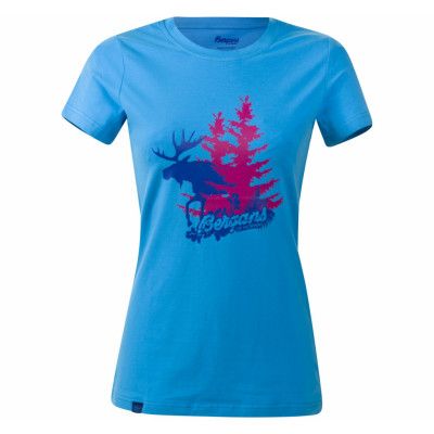 Elk Lady Tee, Br Seablue, Xs,  Bergans