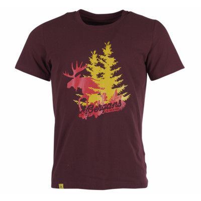 Elk Tee, Dk Maroon, M,  Bergans