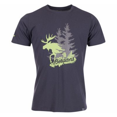 Elk Tee, Graphite/Springleaves/Solidgre, Xl,  Bergans