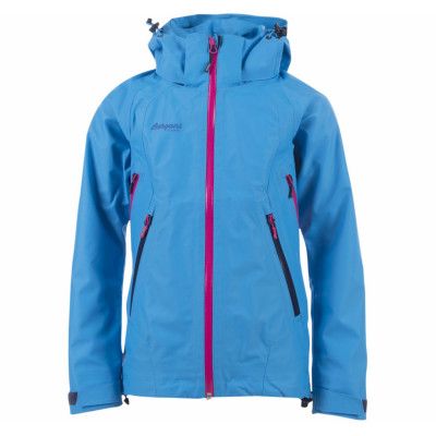 Ervik Youth Girl Jkt, Br Seablue/Hot Pink/Navy, 140,  Bergans