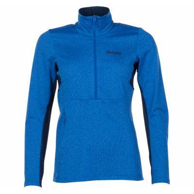 Fløyen Fleece W Half Zip, Fjord/Dk Steelblue, M,  Bergans