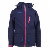 Folven Youth Girl Jkt, Navy/Hot Pink/Lt Seablue, 152,  Bergans