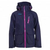 Folven Youth Girl Jkt, Navy/Pinkrose/Glacier, 128,  Bergans