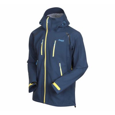 Glittertind Jkt, Dk Denim/Sunyellow/Retroblue, L,  Bergans