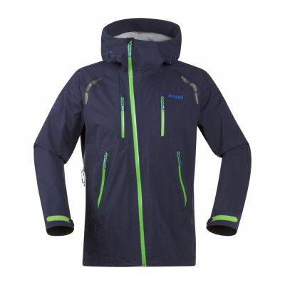 Glittertind Jkt, Navy/Timothygreen/Br Cobalt, L,  Bergans