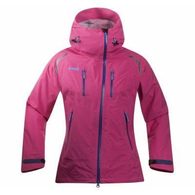 Glittertind Lady Jkt, Hot Pink/Blue/Br Seablue, L,  Bergans
