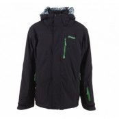 Hafjell Ins Boy Jkt, Black/Amazgreen, 152, Bergans