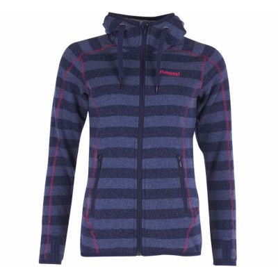 Humle Lady Jkt, Navy/Dustyblue Striped/Hot Pin, Xl,  Bergans