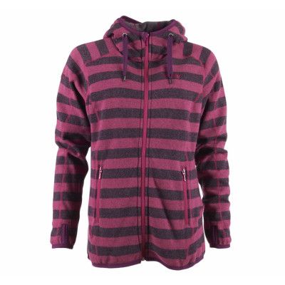 Humle Lady Jkt, Plum/Hot Pink Striped/Cerise, Xl,  Bergans