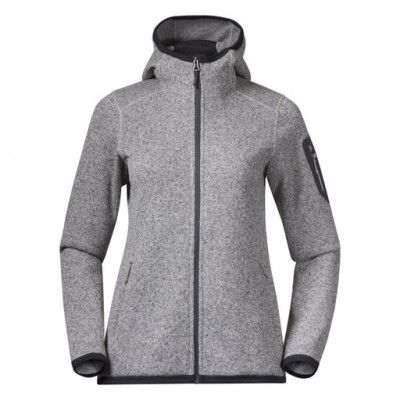 Kamphaug Knitted W Hoodie, Chalk Sand, S,  Sweatshirts