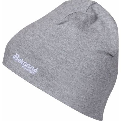 Bergans Kids' Cotton Beanie Grey Melange