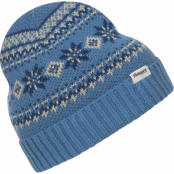Bergans Kids' Jacquard Beanie Riviera Blue/Dark Riviera Blue