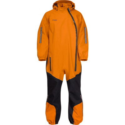 Bergans Kids' Lilletind Coverall Cloudberry Yellow/Dark Shadow Grey